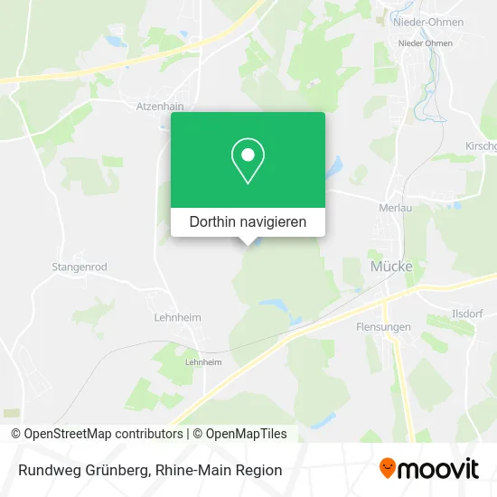 Rundweg Grünberg Karte