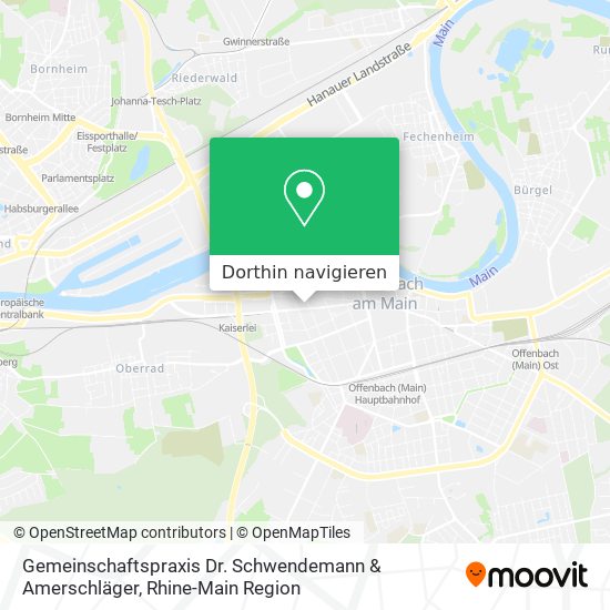 Gemeinschaftspraxis Dr. Schwendemann & Amerschläger Karte