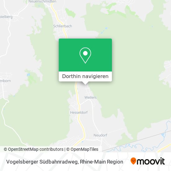 Vogelsberger Südbahnradweg Karte
