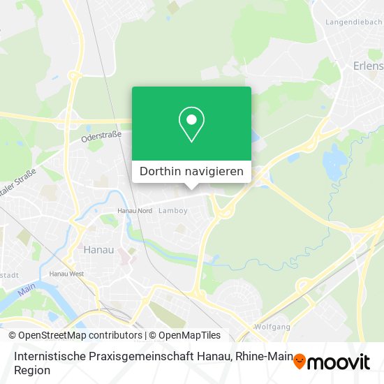 Internistische Praxisgemeinschaft Hanau Karte