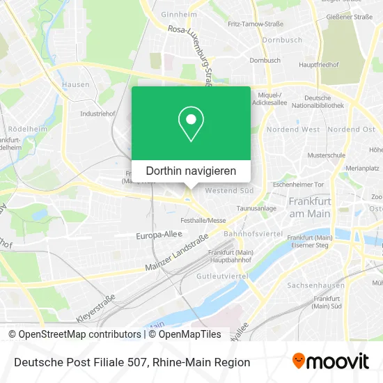 Deutsche Post Filiale 507 Karte