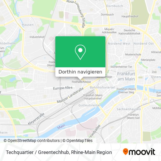 Techquartier / Greentechhub Karte