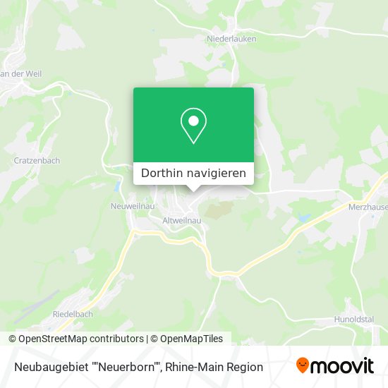 Neubaugebiet ""Neuerborn"" Karte