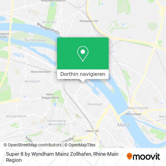 Super 8 by Wyndham Mainz Zollhafen Karte