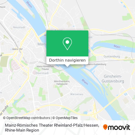 Mainz-Römisches Theater Rheinland-Pfalz / Hessen Karte