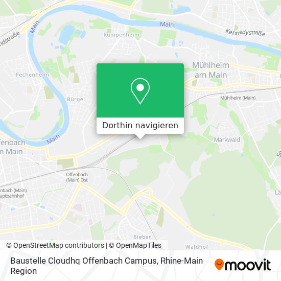 Baustelle Cloudhq Offenbach Campus Karte
