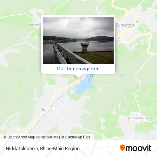 Niddatalsperre Karte