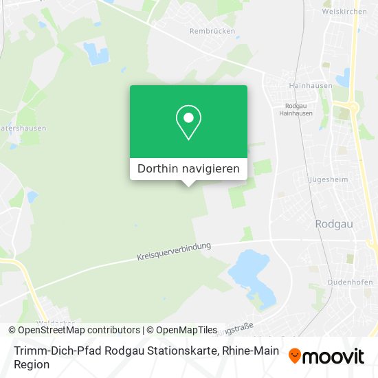 Trimm-Dich-Pfad Rodgau Stationskarte Karte