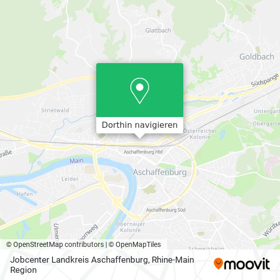 Jobcenter Landkreis Aschaffenburg Karte