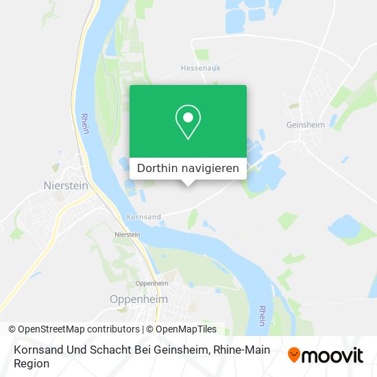 Kornsand Und Schacht Bei Geinsheim Karte