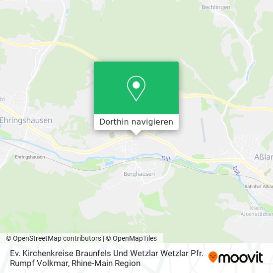 Ev. Kirchenkreise Braunfels Und Wetzlar Wetzlar Pfr. Rumpf Volkmar Karte