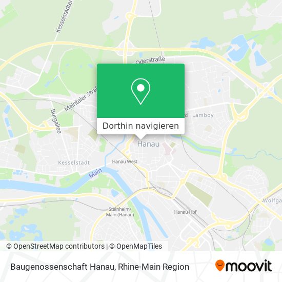 Baugenossenschaft Hanau Karte