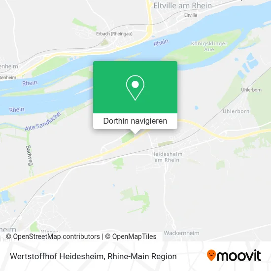 Wertstoffhof Heidesheim Karte