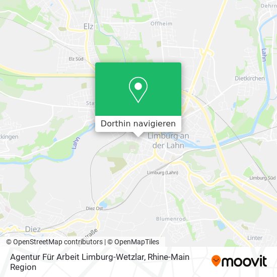 Agentur Für Arbeit Limburg-Wetzlar Karte