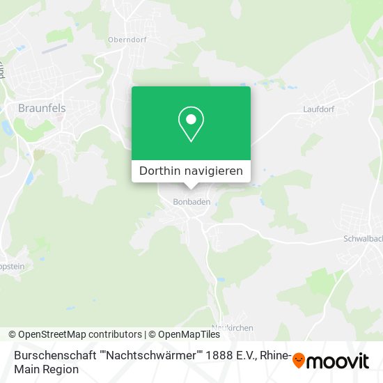 Burschenschaft ""Nachtschwärmer"" 1888 E.V. Karte
