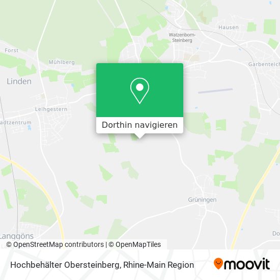Hochbehälter Obersteinberg Karte