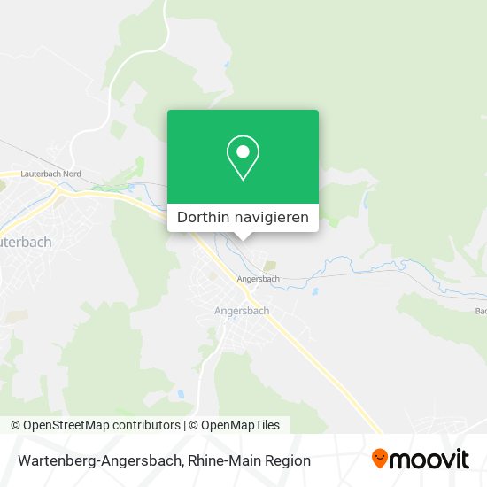 Wartenberg-Angersbach Karte