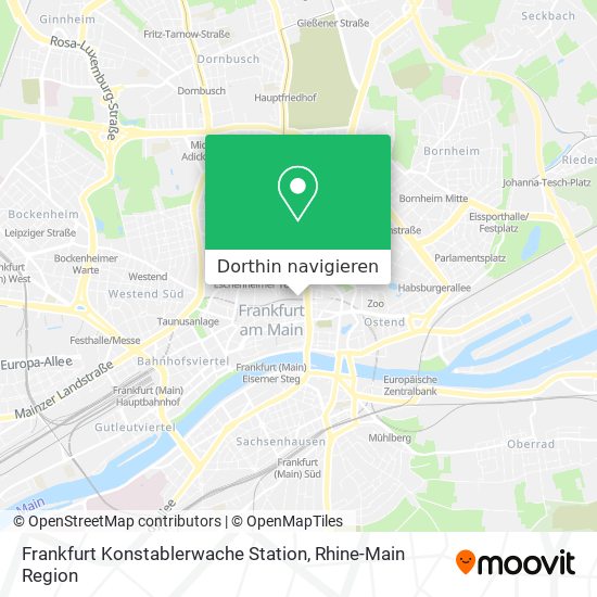 Frankfurt Konstablerwache Station Karte
