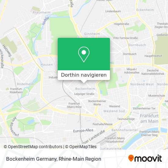 Bockenheim Germany Karte