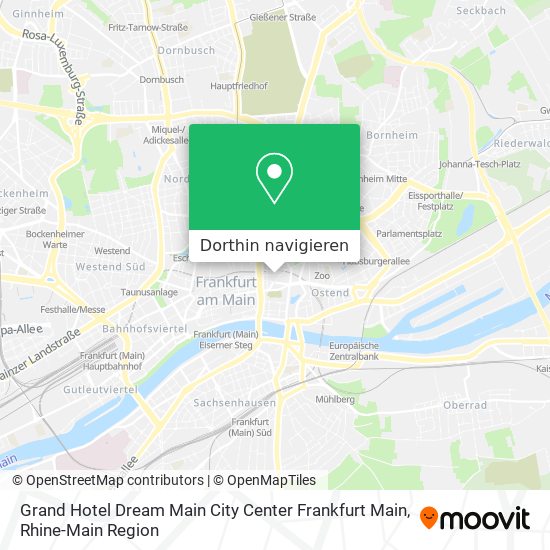Grand Hotel Dream Main City Center Frankfurt Main Karte