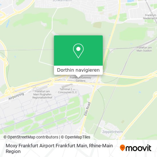 Moxy Frankfurt Airport Frankfurt Main Karte