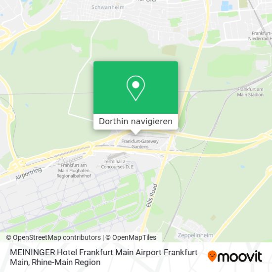MEININGER Hotel Frankfurt Main Airport Frankfurt Main Karte