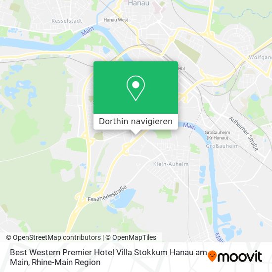 Best Western Premier Hotel Villa Stokkum Hanau am Main Karte