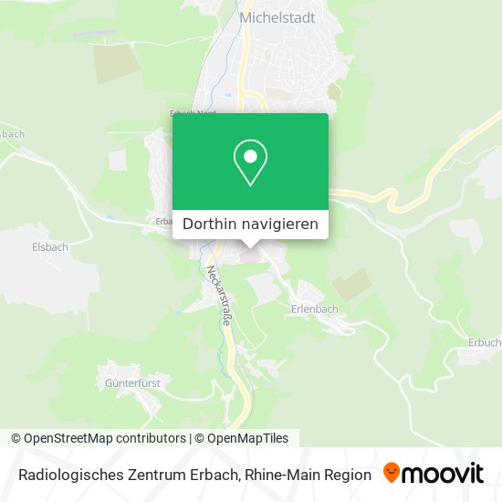 Radiologisches Zentrum Erbach Karte