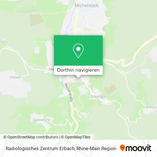 Radiologisches Zentrum Erbach Karte