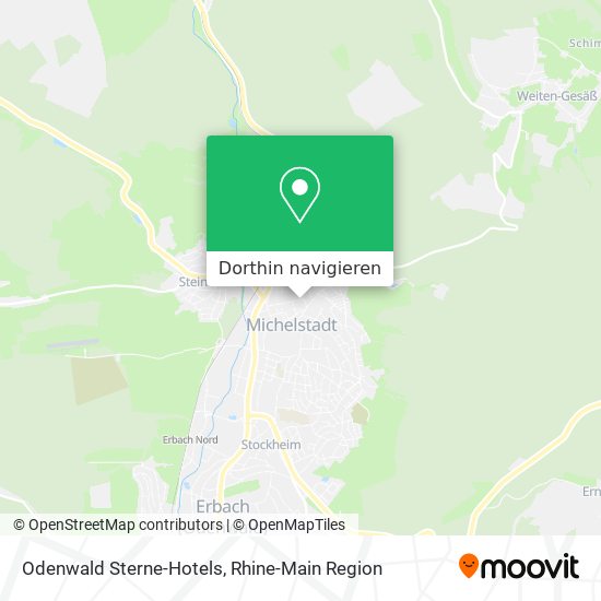 Odenwald Sterne-Hotels Karte