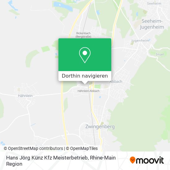 Hans Jörg Künz Kfz Meisterbetrieb Karte