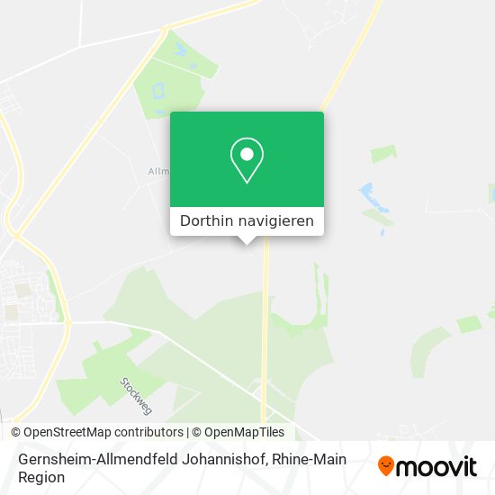 Gernsheim-Allmendfeld Johannishof Karte