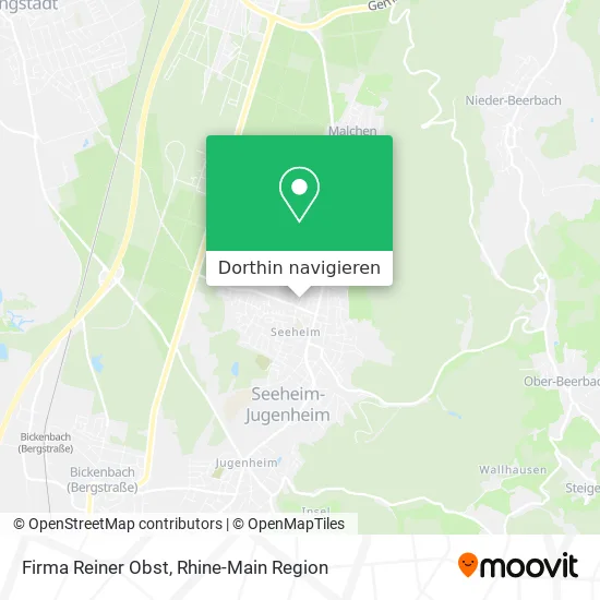 Firma Reiner Obst Karte