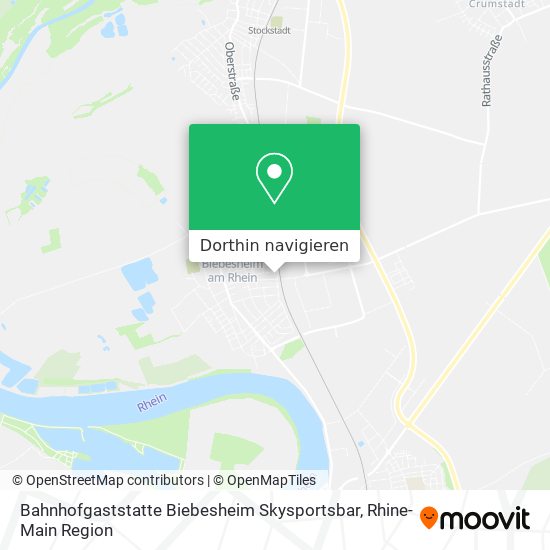 Bahnhofgaststatte Biebesheim Skysportsbar Karte