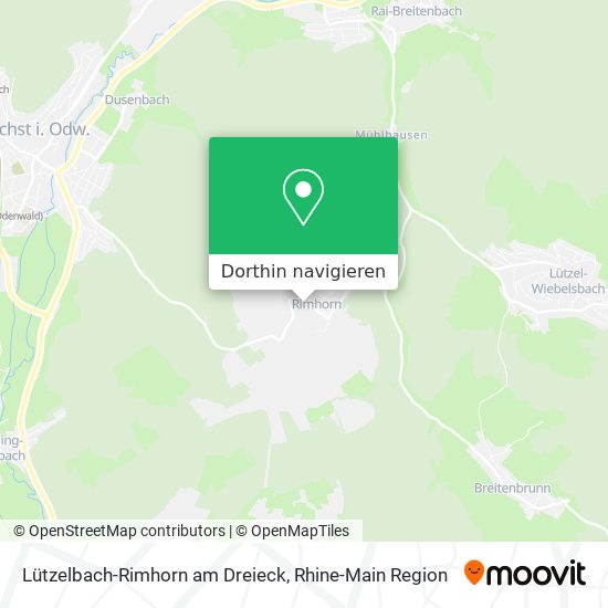 Lützelbach-Rimhorn am Dreieck Karte