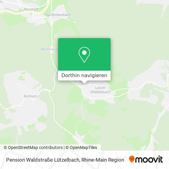 Pension Waldstraße Lützelbach Karte