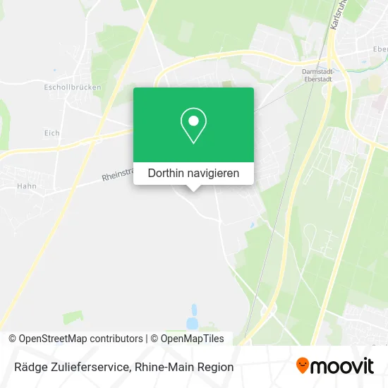Rädge Zulieferservice Karte