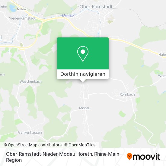 Ober-Ramstadt-Nieder-Modau Horeth Karte