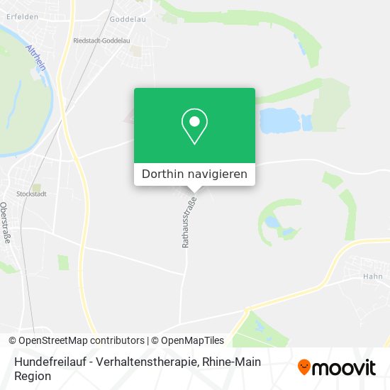 Hundefreilauf - Verhaltenstherapie Karte