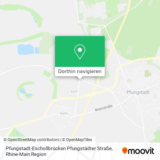 Pfungstadt-Eschollbrücken Pfungstädter Straße Karte