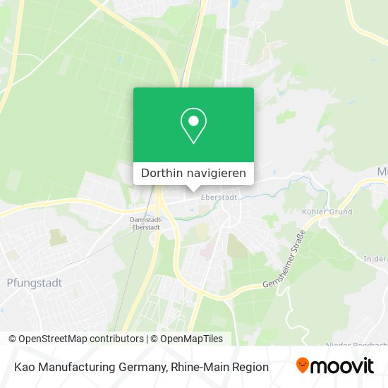 Kao Manufacturing Germany Karte