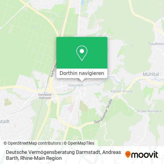Deutsche Vermögensberatung Darmstadt, Andreas Barth Karte