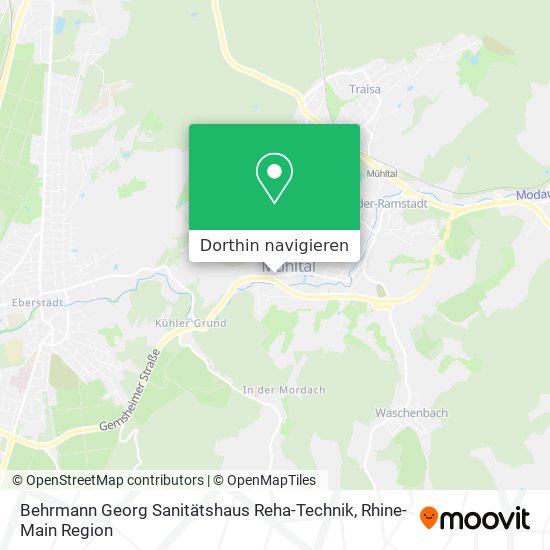 Behrmann Georg Sanitätshaus Reha-Technik Karte