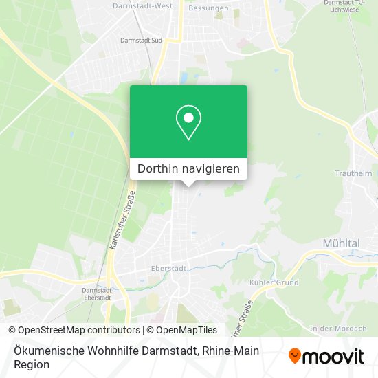 Ökumenische Wohnhilfe Darmstadt Karte