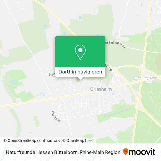 Naturfreunde Hessen Büttelborn Karte