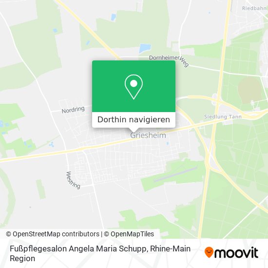 Fußpflegesalon Angela Maria Schupp Karte