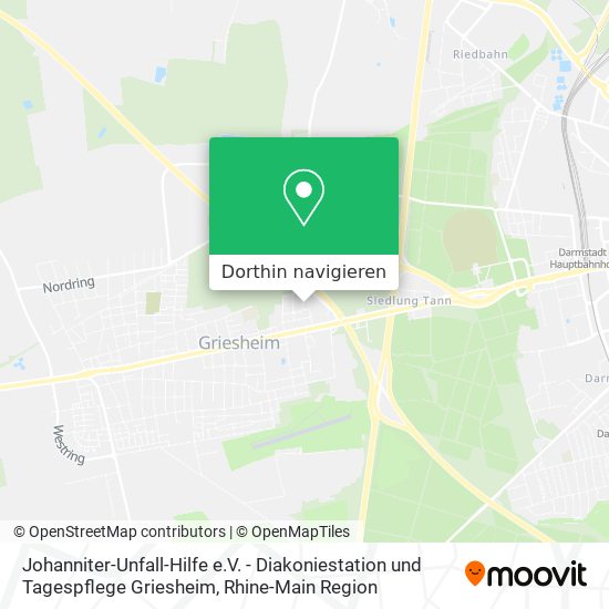 Johanniter-Unfall-Hilfe e.V. - Diakoniestation und Tagespflege Griesheim Karte