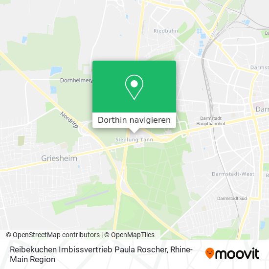 Reibekuchen Imbissvertrieb Paula Roscher Karte