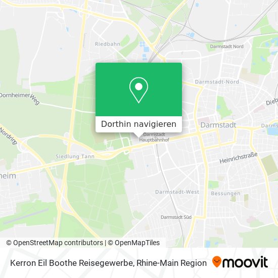 Kerron Eil Boothe Reisegewerbe Karte