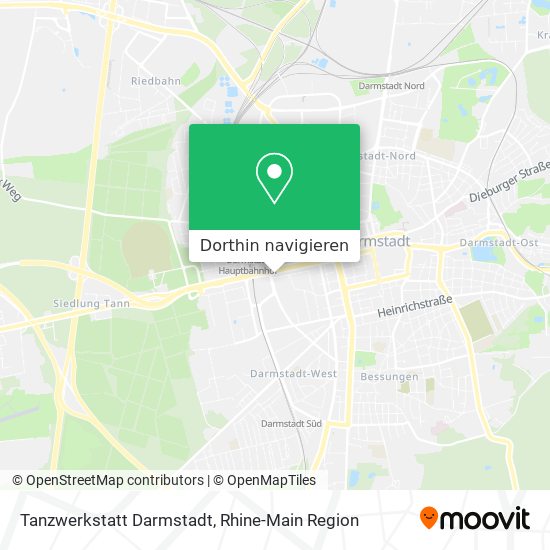 Tanzwerkstatt Darmstadt Karte